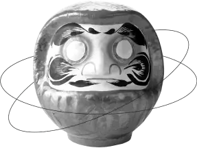 Here is our resident Daruma to help you along the way of transforming your vision.
*The Daruma is a traditional Japanese doll, which in Japan has become a symbol of perseverance and luck.